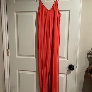 Orange jumpsuit, size Large
